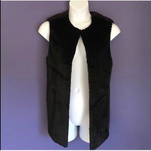 Talbots Black Vest